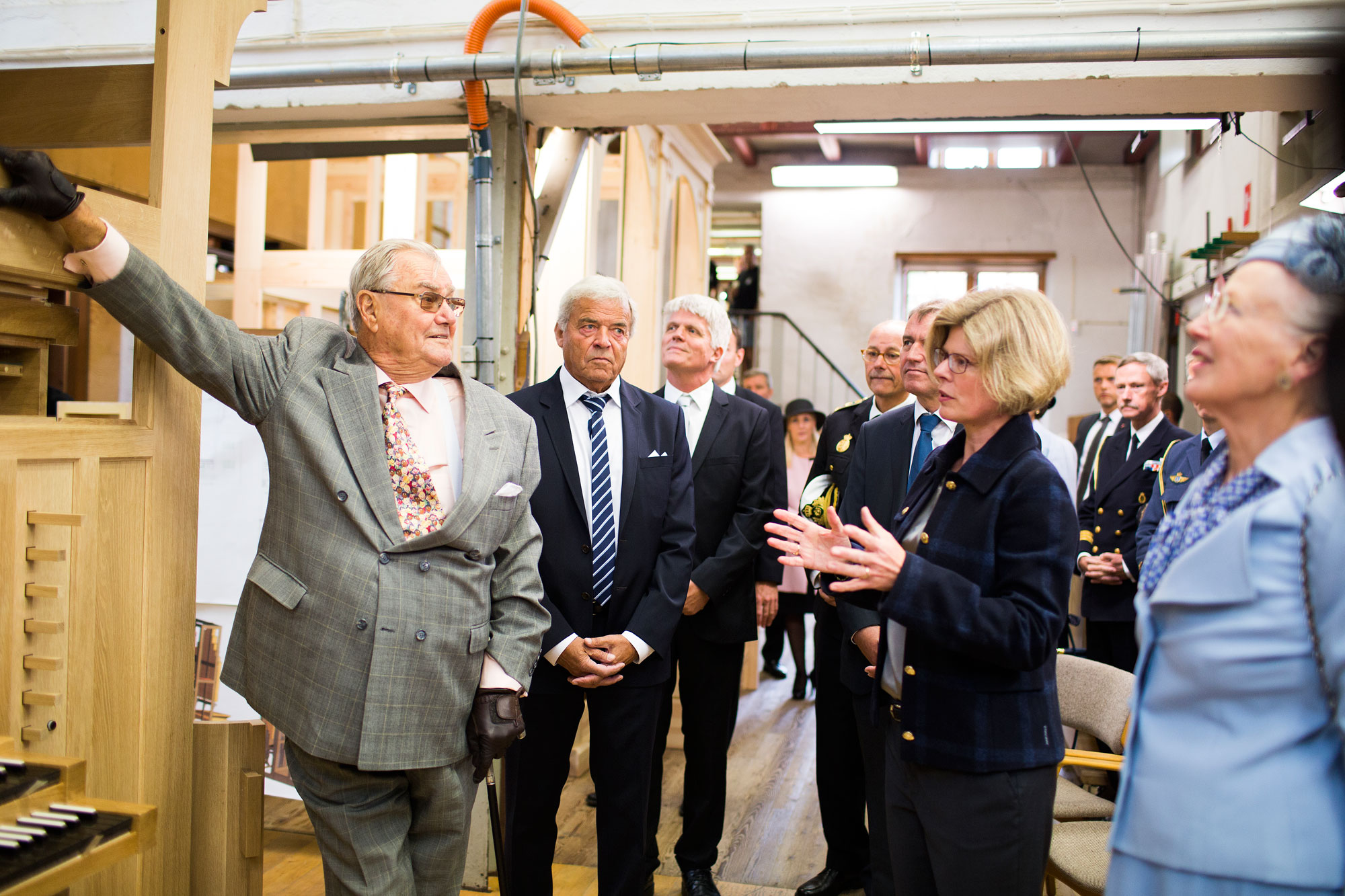 HM The Queen Margrethe and Prince Henrik visits Marcussen & Søn