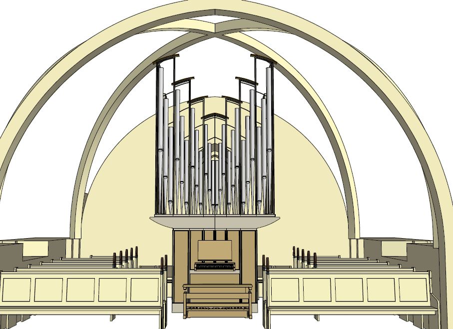 Kgs. Lyngby Orgel Tegning